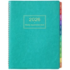 2026 Weekly Appointment Book & Planner - Large 2026 Daily Hourly Planner, JAN 20