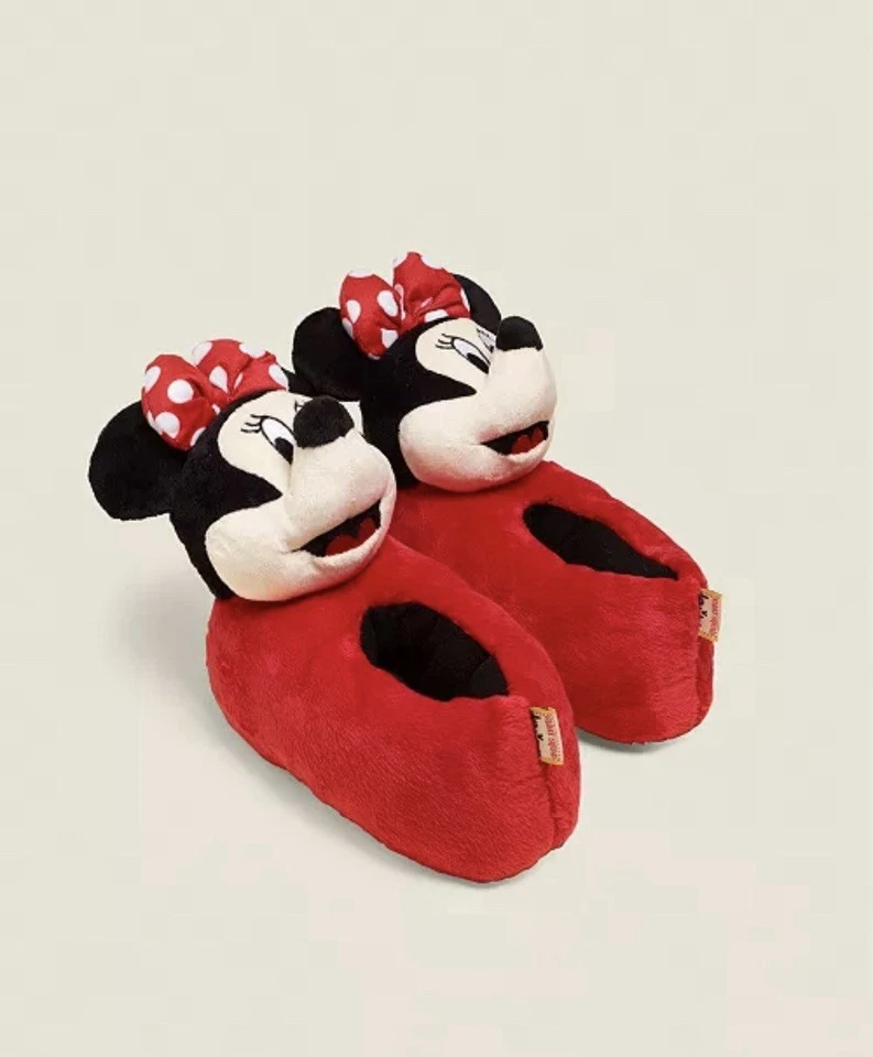 DISNEY Minnie Mouse Slippers Loafers Macy’s Kid’s Size S/M (shoe sizes 8-12) NWT - Image 3 of 4