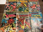 Lot Of 6 Vtg Comic Books Inhumans X-Men Avengers Fantastic Four The Thing