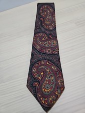Brooks Brothers Makers Mens 100 Silk Tie Autumn Rust Paisley USA Imported...