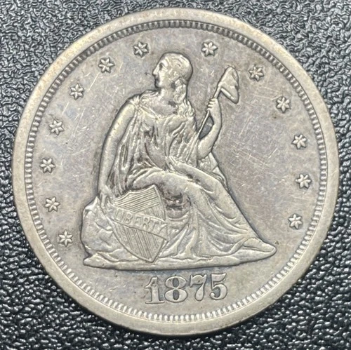 1875-S Seated Liberty Twenty Cent Piece 20c XF Extra Fine