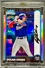 Dylan Crews RARE ROOKIE REFRACTOR BOWMAN CHROME INVESTMENT CARD SSP MINT