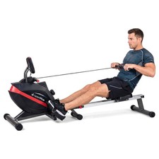 SportPlus SP-MR-008 Rudergerät Rudermaschine Klappbar Fitness 8 Stufen Schwarz