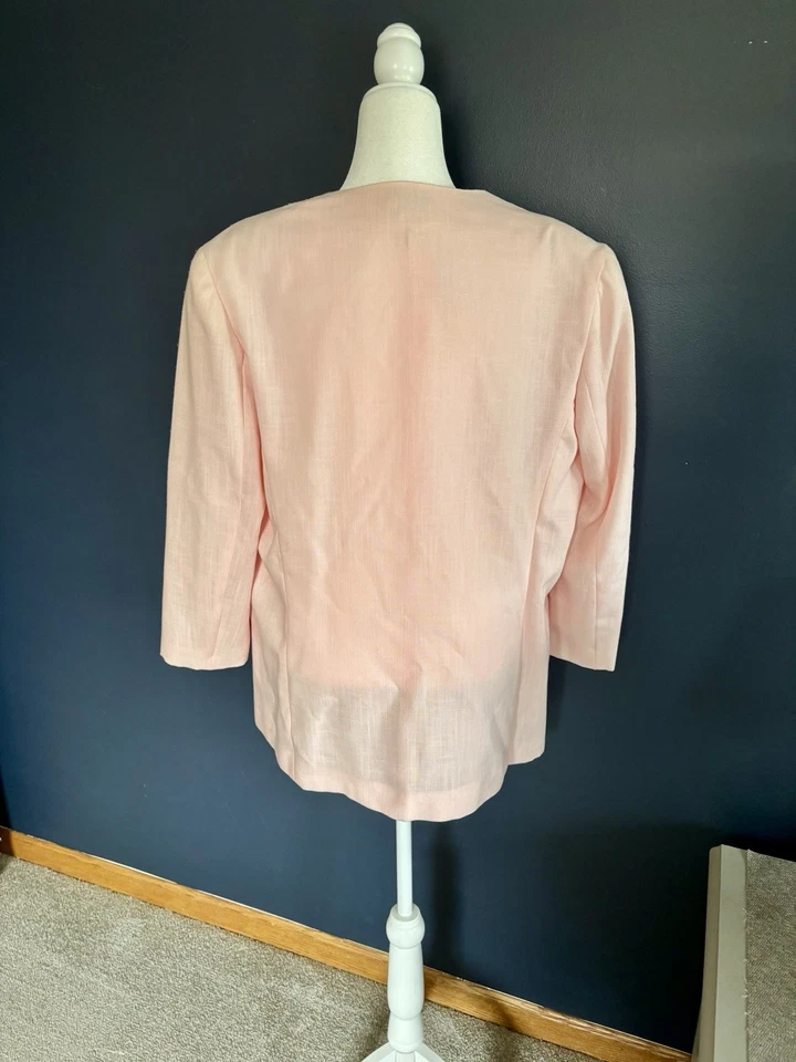 Russ Women’s Vintage Pink Blazer/Jacket Size 16 - Image 3 of 4