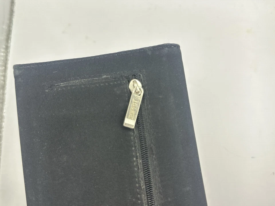 Vintage 1990s Esprit Black Wallet with Metal Logo Plate - Image 3 of 4