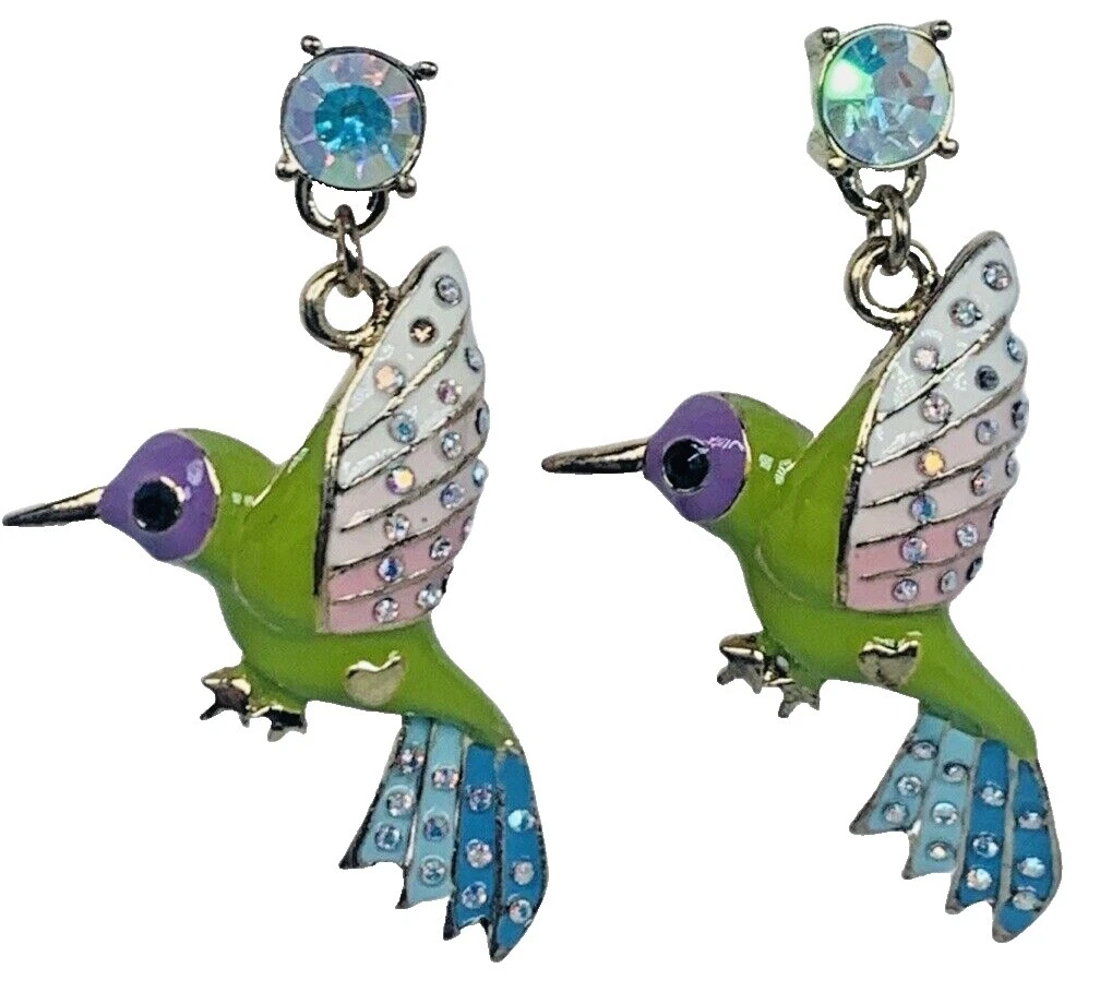 Crystal Enamel Fashion Earrings