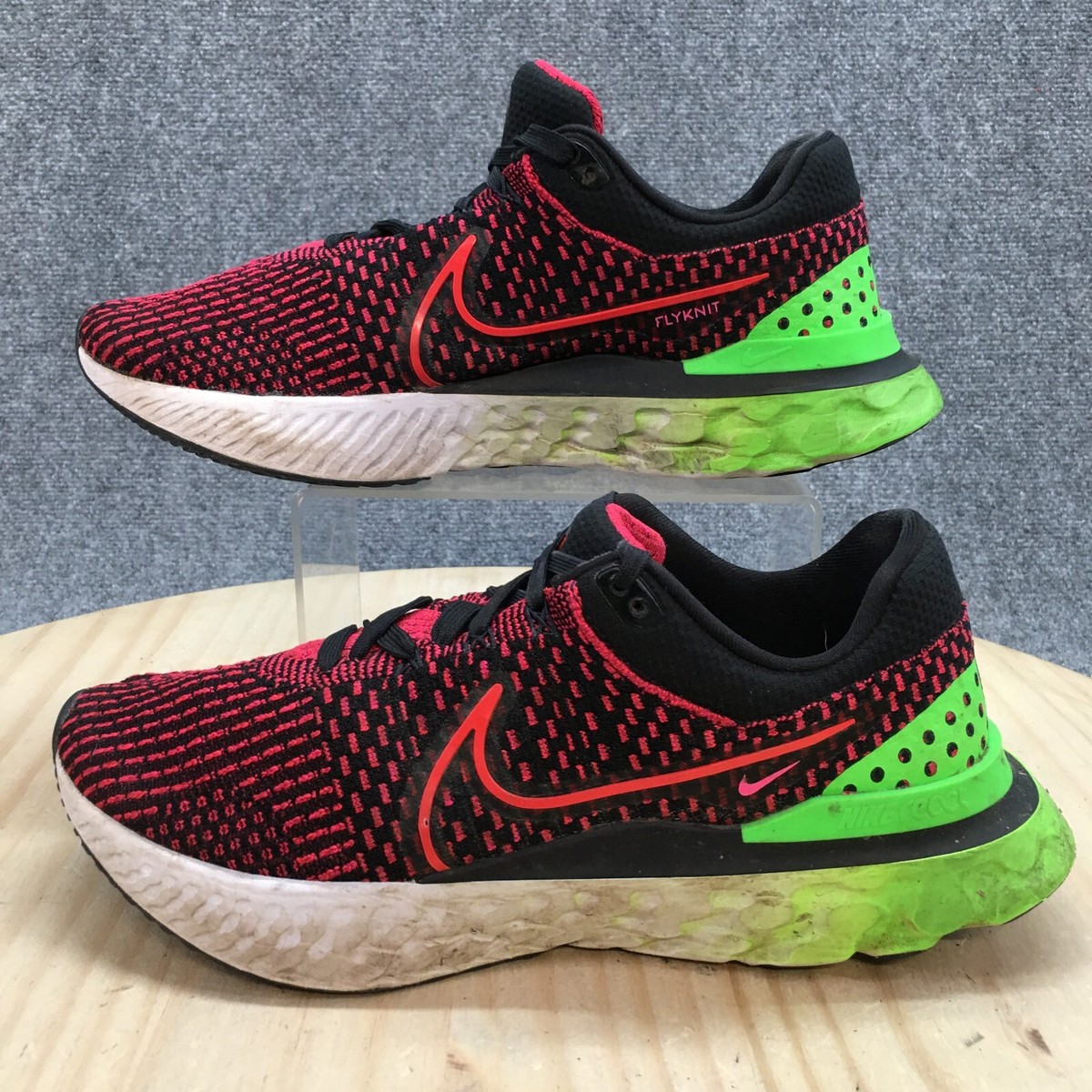 Nike React Infinity Run FK 3 Red Green Mens Running Shoe Size 9.5 DH5392 003 NEW Nike React Infinity Run Fk 3 DH5392-003 | Mercari main image 2