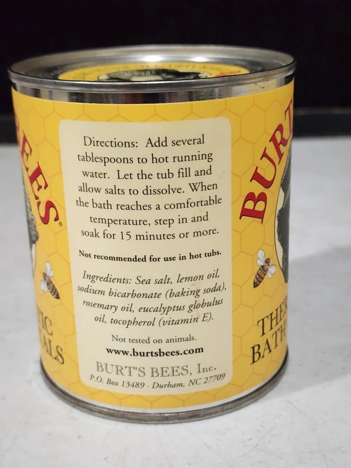 NEW AND SEALED Burt's Bees Therapeutic Bath Crystals 1 lb - Image 4 of 4