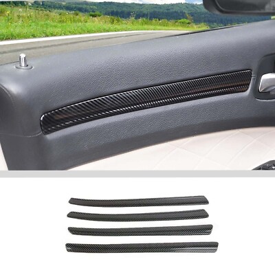 Carbon Fiber 4-Door Panel Decor Trim Cover Interior for Chrysler 300 2011-2023