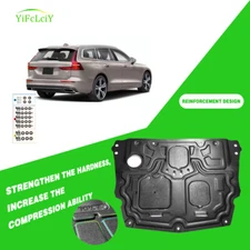 Thick Engine Splash Shield For Volvo V60 2019-2024 Front Engine Guard Hard