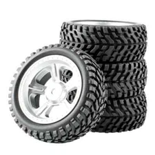 RC Rim Speed Tires & Wheel insert sponge 4PCS For HSP 1/16 1:16 Short Truck