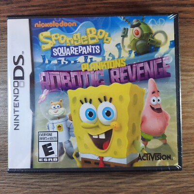 SpongeBob SquarePants: Plankton's Robotic Revenge (Nintendo DS, 2013) NEW!!
