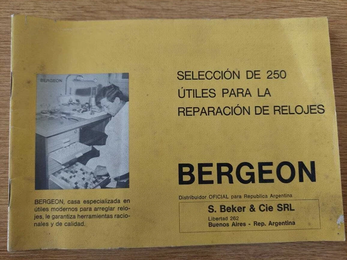 BERGEON CATALOG SELECTION OF 250 TOOLS FOR WATCH REPAIR