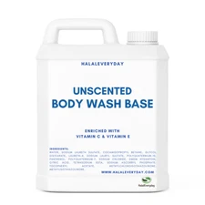 Body Wash Base - Unscented & Natural Enriched With Vitamin C & E Bulk Wholesale