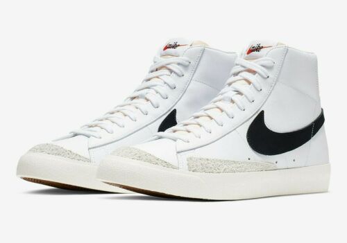 Nike Blazer Mid 77 (Mens Size 10.5) Vintage Sneakers White Oreo BQ6806 100