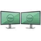 DUAL DELL HP Matching 22"23" Widescreen LCD Monitors w Stand Cables VGA Gaming A