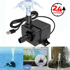 Small Submersible Water Pump Mini Fountain Pump Ultra Quiet For Aquarium Fish US