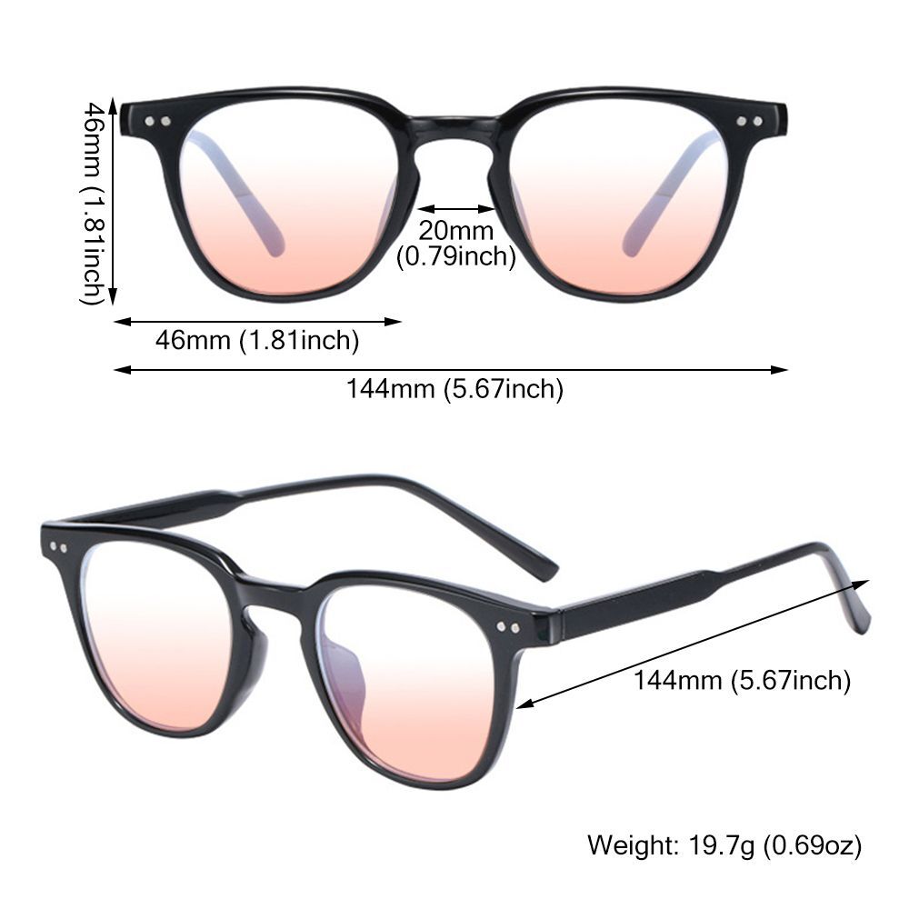 Looking Glass Go ホワイト (新品未開封) 緊急値下げ Korean Style Women Gradient Blush Glasses Nearsighted
