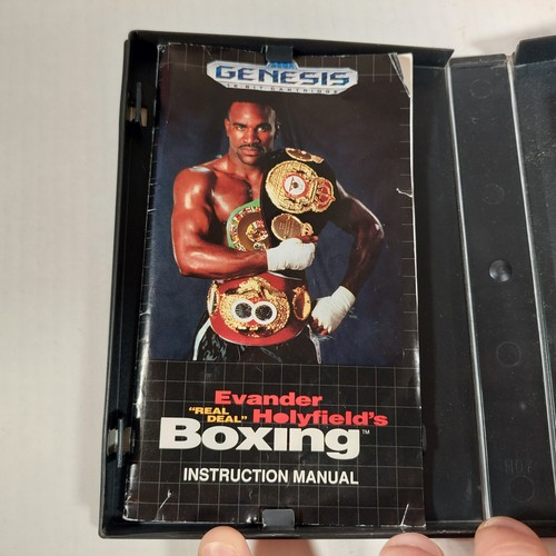 Evander Holyfield's "Real Deal" Boxing (Sega Genesis, 1992) Complete! CIB - Picture 3 of 6