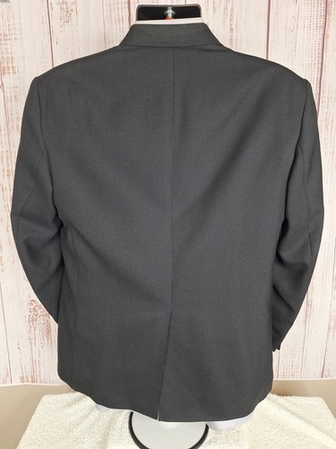 Hardwick Clothes Sport Coat Blazer Mens 40S Black Gold Button - Picture 5 of 10