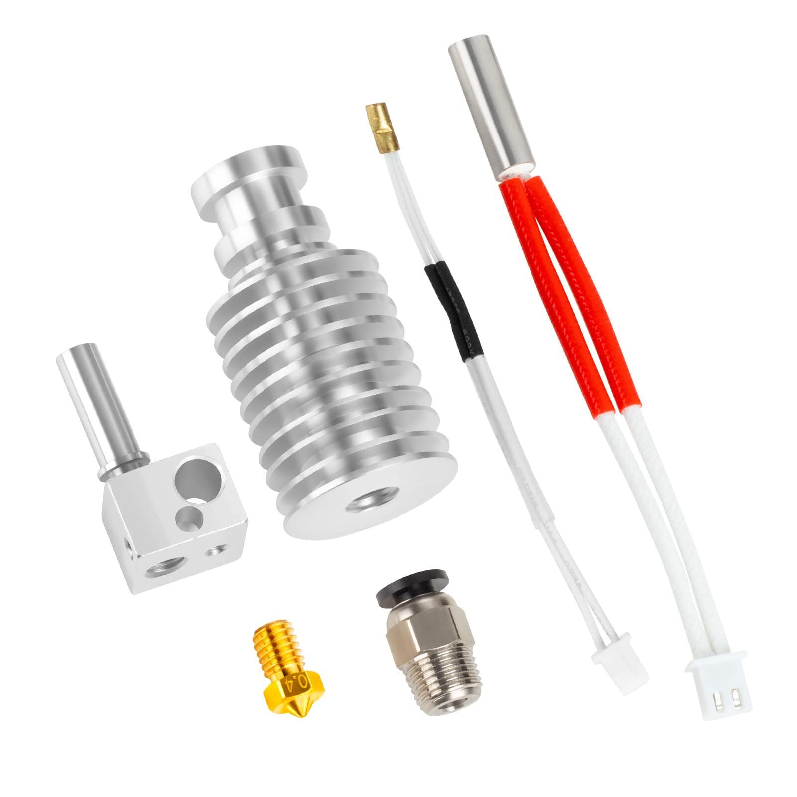 Anycubic Chiron 3D Printer Parts Extruder Hotend J-head Hotend Kit with Nozzles