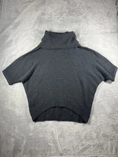 Garnet Hill Sweater Womens Small Recycled Cashmere Poncho Dolman Sleeve New