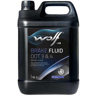 Bremsflüssigkeit WOLF BRAKE FLUID 5039 DOT 3&4 5 Liter für Aprilia Beta Honda