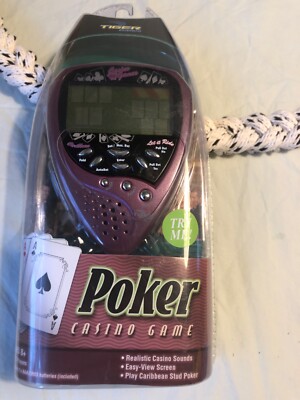 NEW IN PACKAGE POKER MINI CASINO GAME TIGER ELECTRONICS UNOPENED 2003