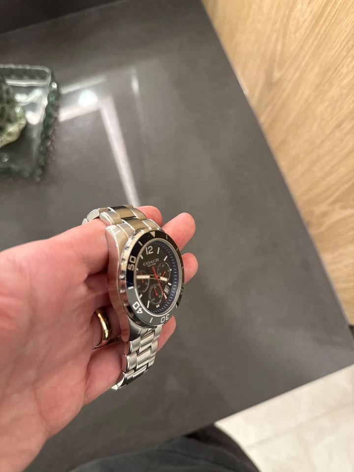 Reloj Coach Hombre 41mm Esfera Azul, Usado, Cronógrafo  Foto 3 de 4