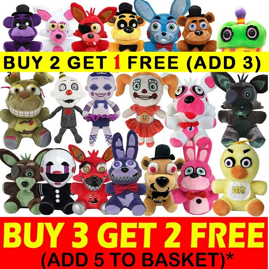 FNAF Five Nights at Freddy's Plushie Toys Plush Bear Foxy Bonnie Chica Gift