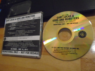 RARE PROMO Gary Lucas Gods & Monsters CD Ordeal MODERN LOVERS Talking Heads APE