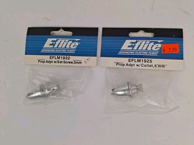 E-flite- 5mm EFLM1925 W/Collet & EFLM1932 Prop Adpt W/Set Screw  RC Airplane