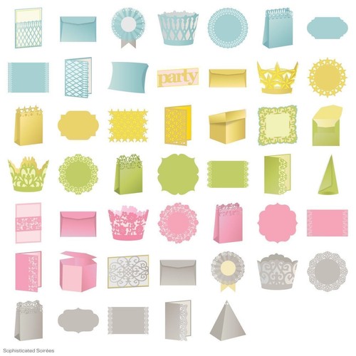 CRICUT *SOPHISTICATED SOIREES* ANNA GRIFFIN CARTRIDGE *NEW* PARTY DECOR & FAVORS - Picture 3 of 3
