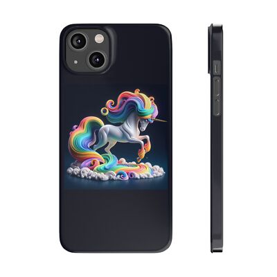 Rainbow Unicorn Slim Phone Case