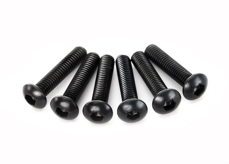 Traxxas 2593 Schrauben, 3x14mm Rundkopf M-Gewinde (Innensechskant) (6) - Bild 1 von 1
