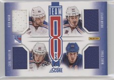 2013-14 Score Team 8s Jerseys Henrik Lundqvist Marc Staal Steve Eminger HOF 4f5