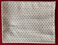 "Vintage Feed Sack" 1930-50s Very Tiny Pink Rose Buds 41"L x 36"W