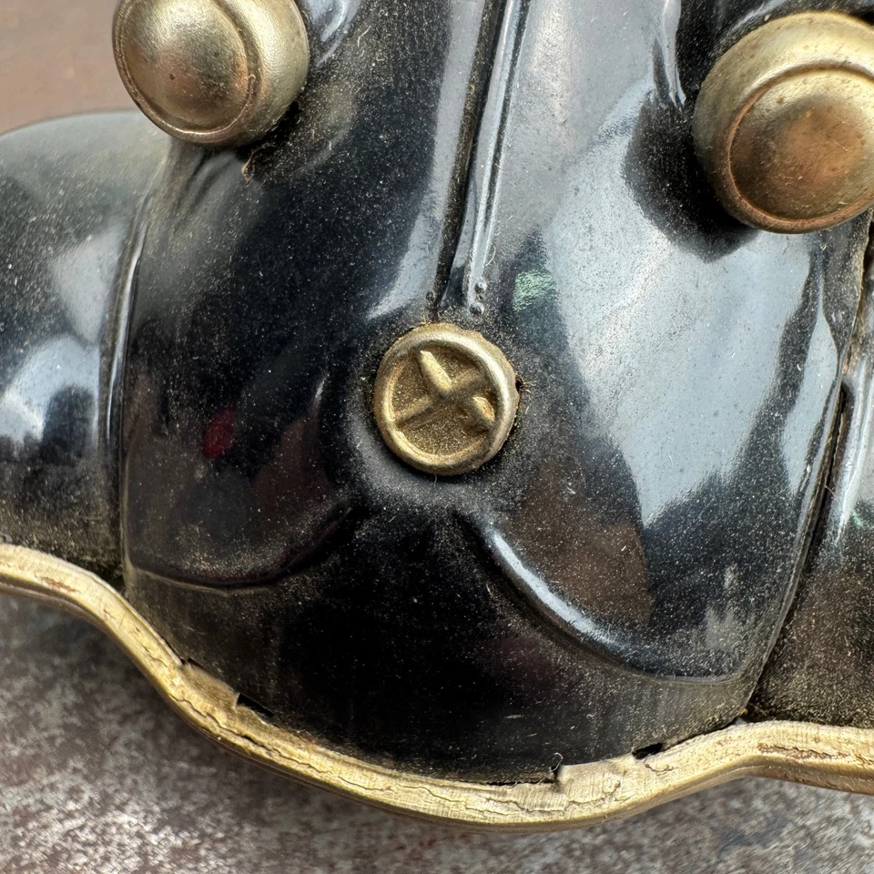 Coche de fricción de juguete de hojalata con tapa de burbuja Messerschmitt de colección BANDAI Japón 1956 - NEGRO Foto 3 de 4