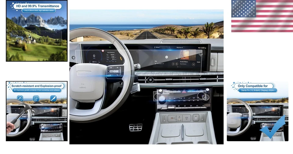 Santa Fe Calligraphy Screen Protector 12.3Inch - Image 2 of 4