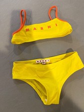 MARNI girls 4t Neon yellow 2 piece swimsuit