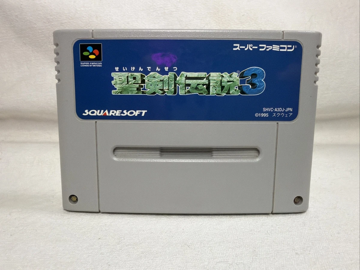 Jeu SNES Seiken Densetsu 3 - Version Japonaise NTSC-J - Konami - Bon état