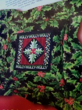 OOP 2005 Stoney Creek Magazine Cross Stitch Pattern "Holly" Mini Pillow Pattern