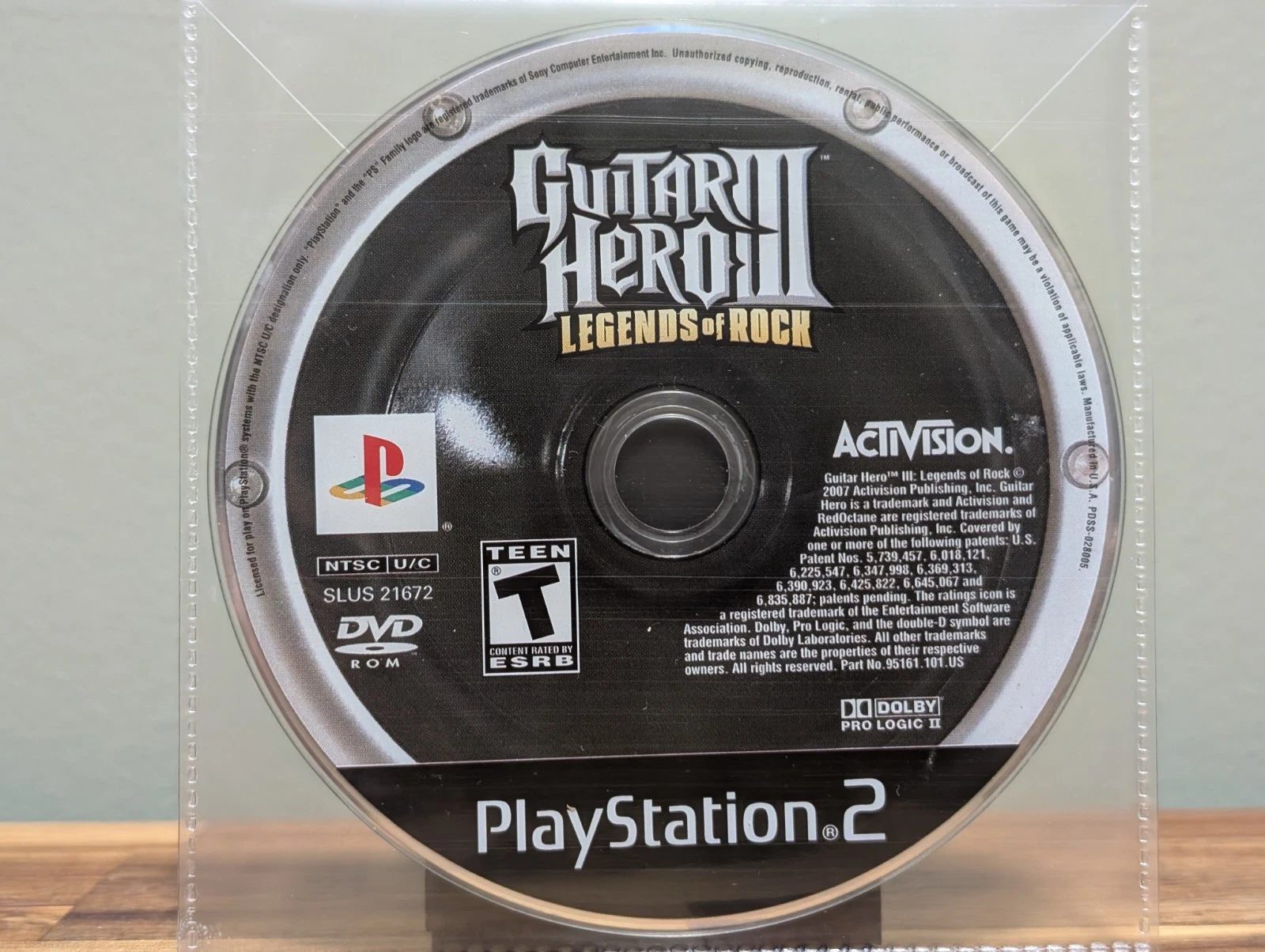 Guitar Hero 3 III Legends of Rock (Sony PlayStation 2) Disc Only - Tested