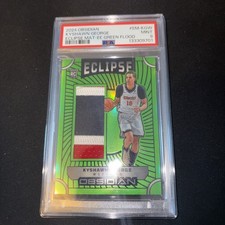 2024-25 Obsidian Kyshawn George Rookie Eclipse Green Flood Patch /25 PSA 9