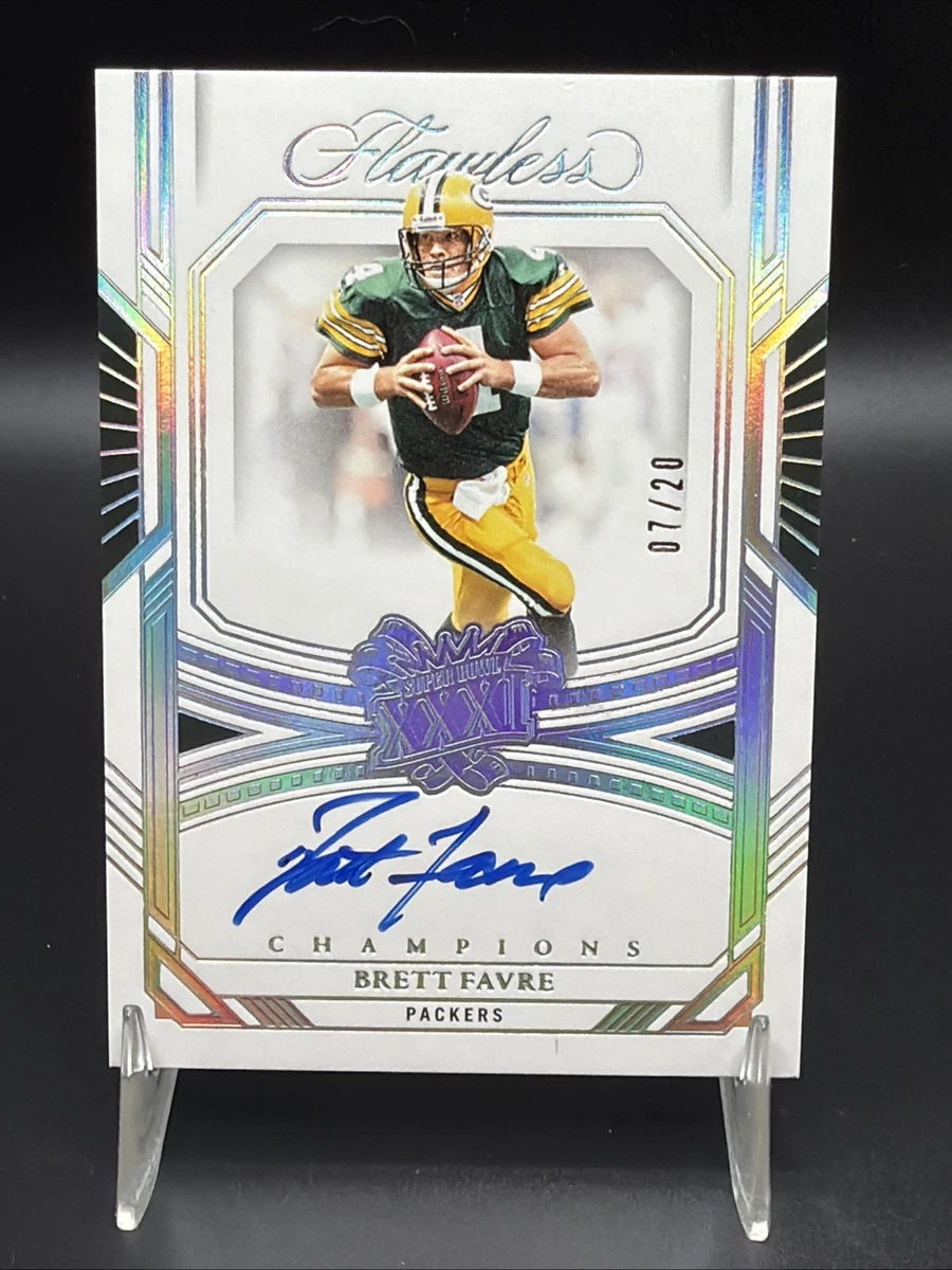 Panini Brett Favre Football Autographed Sports Trading Cards