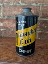 Schlitz Milwaukee Club flat bottom cone top.