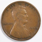 1909 VDB Lincoln Wheat Penny Cent Fine (F) Details