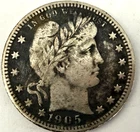 U.S. Barber Quarters  25C 1905