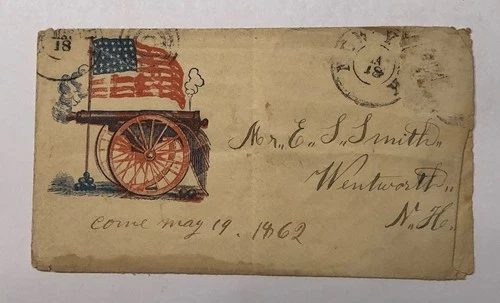 Addressed And Posted Civil War Envelope (1862)