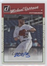 2023 Panini Donruss Retro 1990 Signatures Holo Michael Burrows #90S-MB Auto 4z8